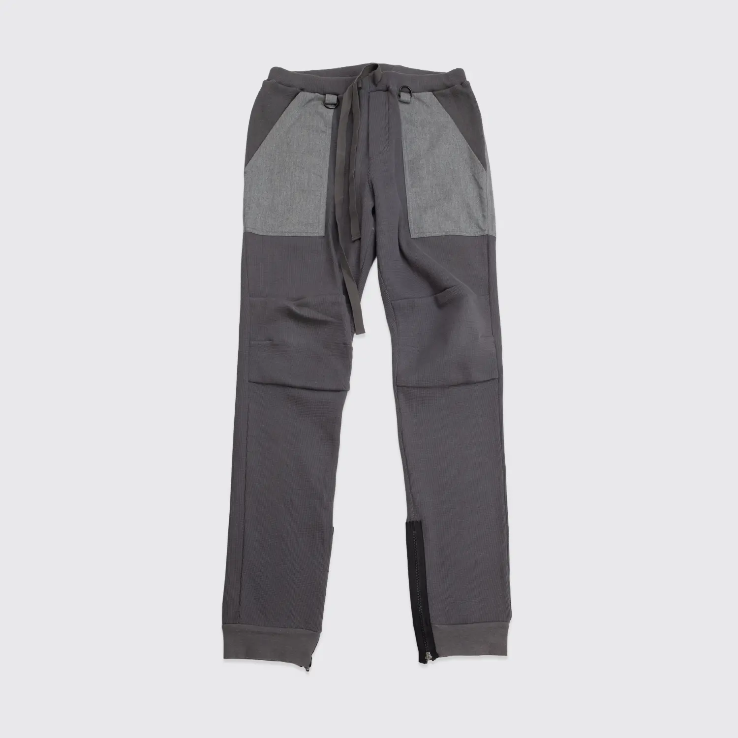 Sunsea Jogger Size M (3) Gray Cotton Blend Waffle Knit Pants Made in Japan