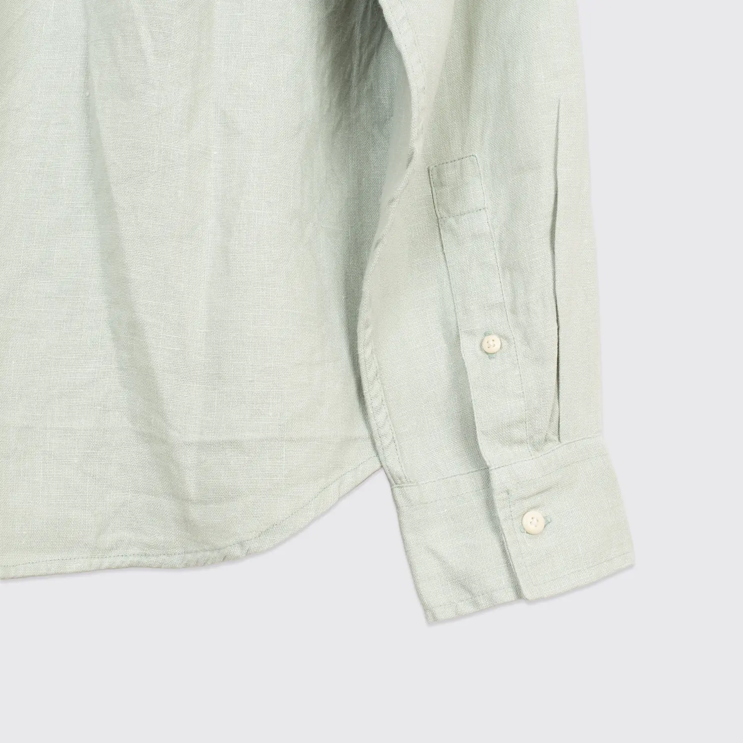 Alex Crane Playa Shirt XL Men Green European Linen Casual Made in U.S.A.