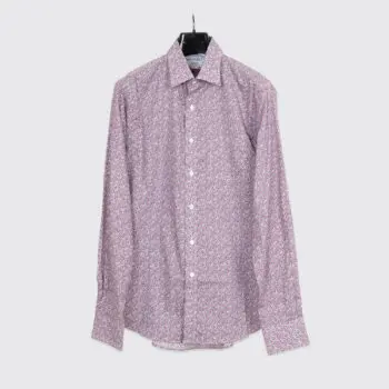 Epaulet New York Liberty Art Fabrics Poplin Shirt Size L Men Pink Floral Cotton