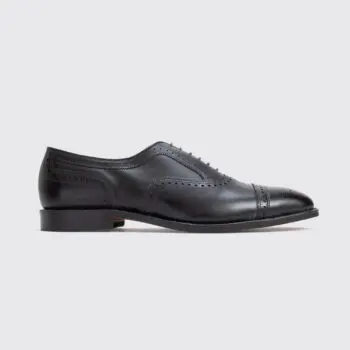 Allen Edmonds Strand Oxford Shoes Size 12 Black Calfskin Leather Made in U.S.A.