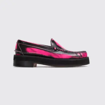 Alejandro Ingelmo Shoes Size 11 Fuchsia Brushed Leather Venetian Camden Loafers
