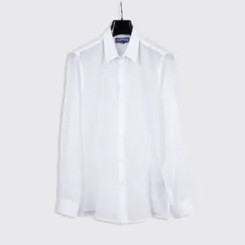 Vilebrequin Cotton Voile Lightweight Shirt XL Unisex White Sheer Lightweight