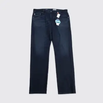 AG Adriano Goldschmied The Graduate Jeans W38 Dark Navy Cotton Sateen Stretch
