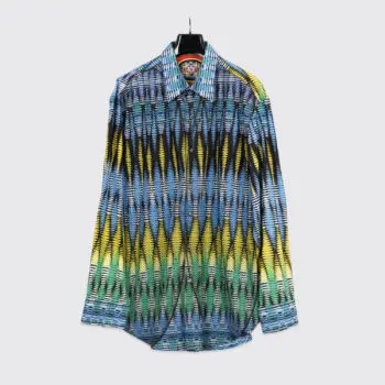 Robert Graham Shirt Size 3XL Men Multicolor Topstitch Cotton Limited Edition