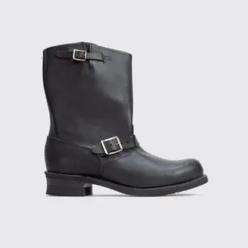 Frye Engineer Boot Size 12 Men Black Leather Two Buckle 87800 Made in U.S.A.