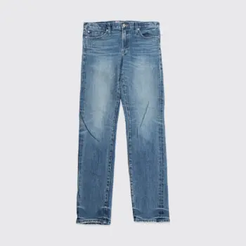 S.M.N. Studio Jeans The Finn W32 Indigo Stone Wash Cotton Stretch Made in U.S.A.