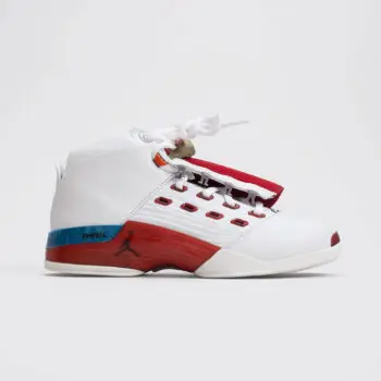 Nike Air Jordan 17 OG White Varsity Red Size US10 Men Classic Sneakers