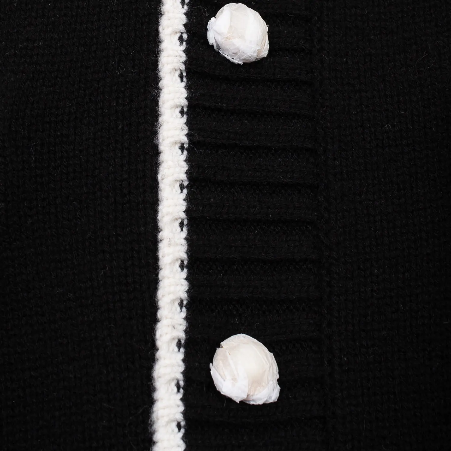 Casablanca Sweater Size S Embroidered Casa Way Cardigan Black Merino Cashmere