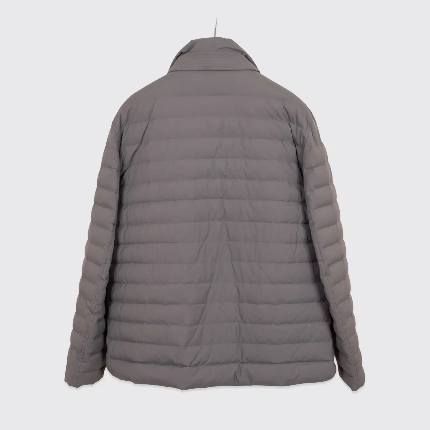 Brunello Cucinelli Quilted Jacket XXL Men Gray Goose Down Parka