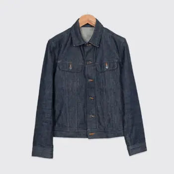 A.P.C. Jacket Men Size M Dark Indigo Blue Cotton Heavyweight Denim w/ Pockets