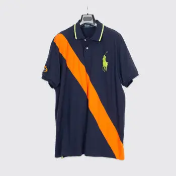 Polo Ralph Lauren Golf Shirt 2XL Men Custom Fit Navy Cotton Pique U.S. Open 2011
