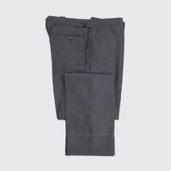 Ralph Lauren Purple Label Dress Pants W40 Men Solid Gray Wool Made in Italy