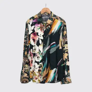 Robert Graham Shirt Size 3XL Classic Fit Multicolor Floral Paisley Print Viscose