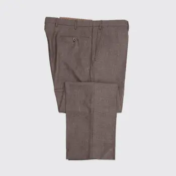 Incotex Dress Pants Size W40 Slim Fit Brown Wool Water Repellent Made in Italy