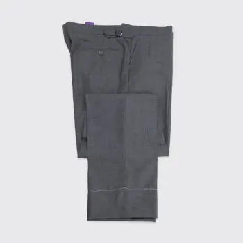 Ralph Lauren Purple Label Dress Pants W40 Men Solid Gray Wool Made in Italy