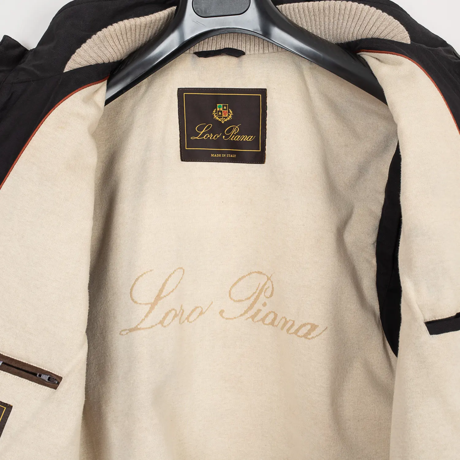 Loro Piana Quilted Vest 3XL Men Black Full Zip Storm System Mid Weight Luxury