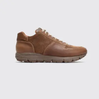 Viberg Sneakers UK6.5 Brown Camel Oiled Leather Bison Suede Limited Edition 1003