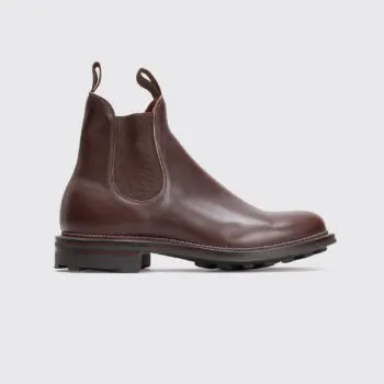 Viberg Chelsea Boot Size UK11 Dark Brown Cigar Vocalou Leather Ridgeway Sole