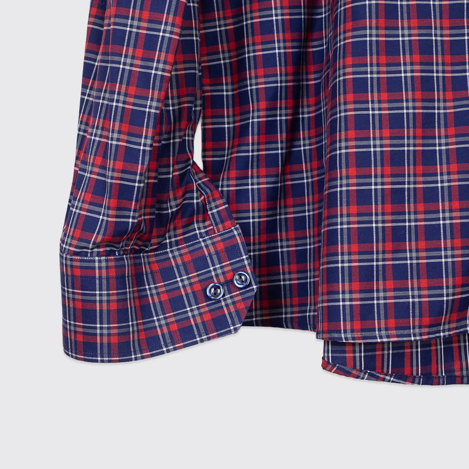 Eton Shirt Size 17.5 Contemporary Fit Blue Red Check Signature Cotton Twill