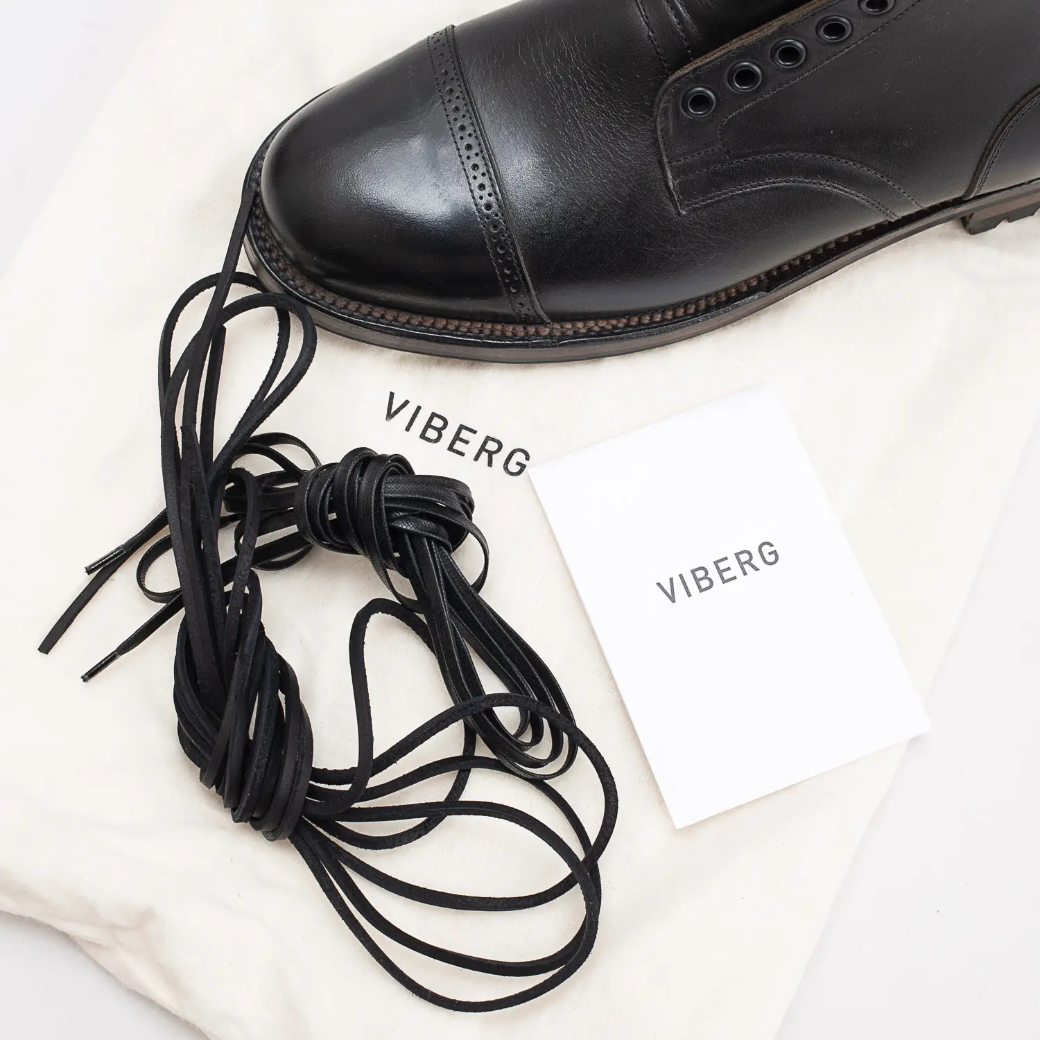 Viberg Service Boots Size UK8.5 Black Wooly CXL Leather Limited Edition 2030