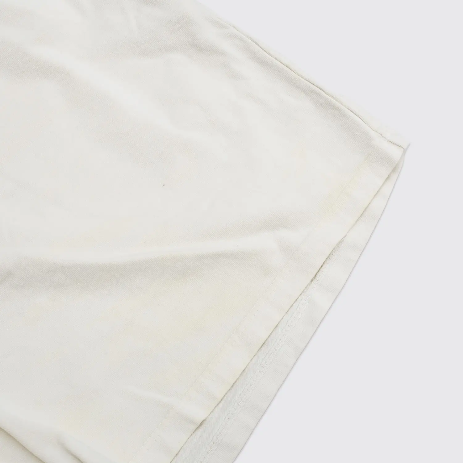 John Elliott Shorts Size M Solid Cream White Cotton Drawstring Made in U.S.A.