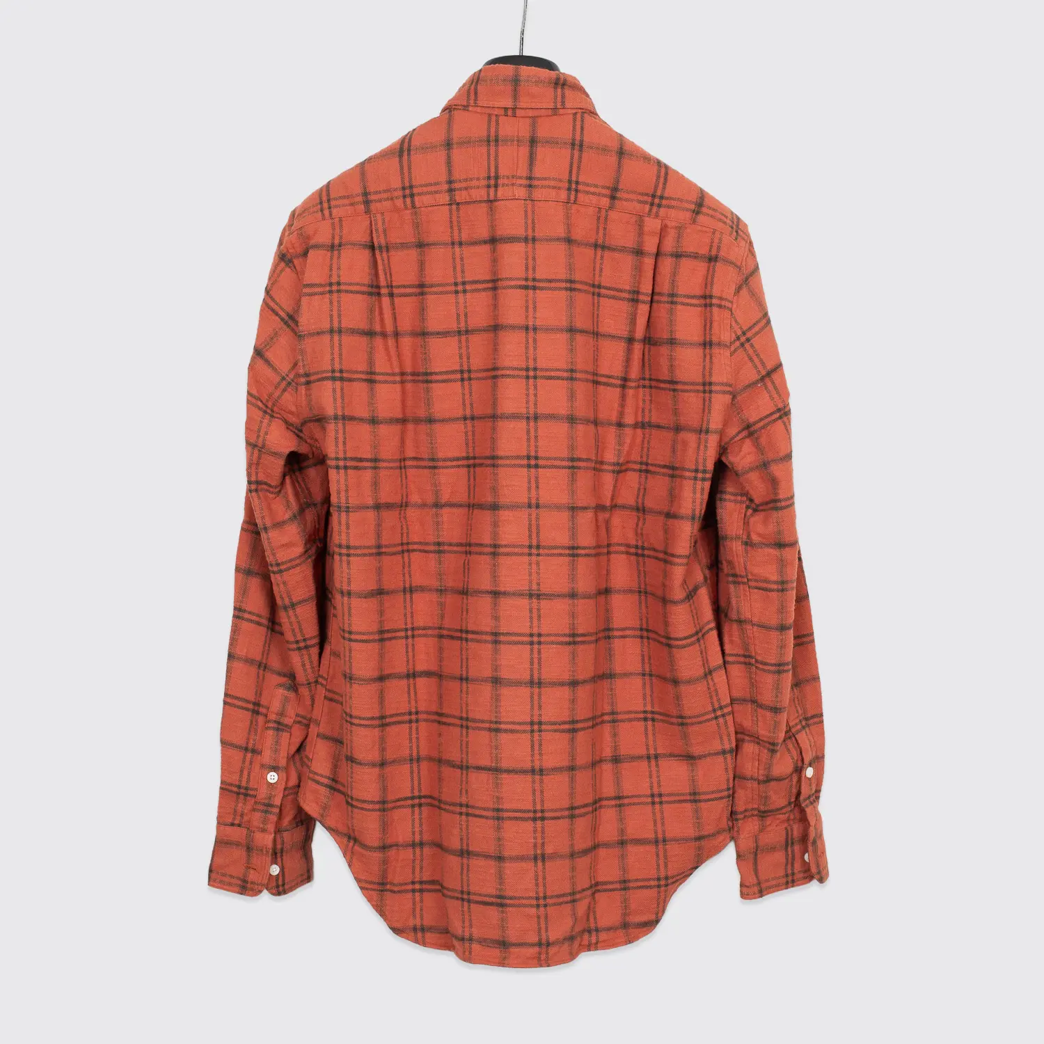 Gitman Vintage Shirt Rust Red Japanese Slubbed Twill Check Camper Soft Flannel