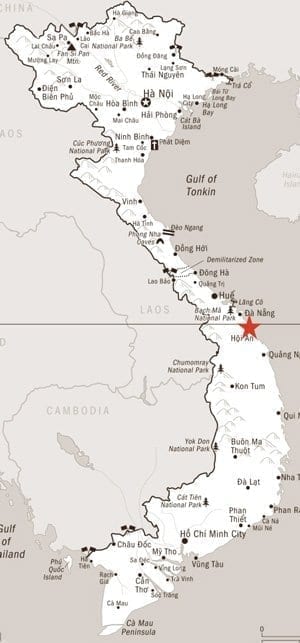 map to hoi an, vietnam