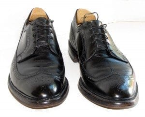 allen edmonds black vintage wingtip