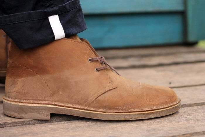 clarks leather boots