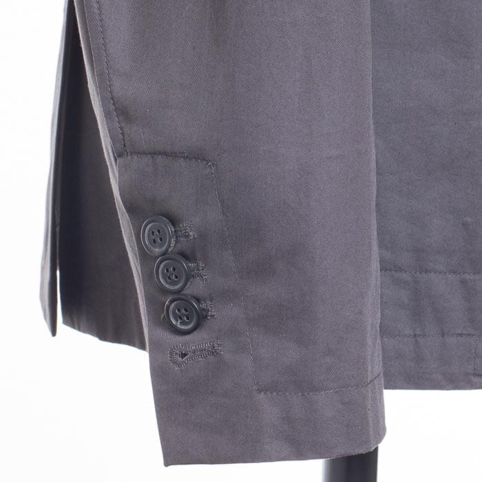 functional cuffs on a double breasted sport coat by Lanvin, surgeon's cuff