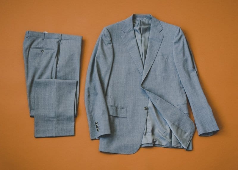 Pre-Owned Suit Buying Guide, flat lay image