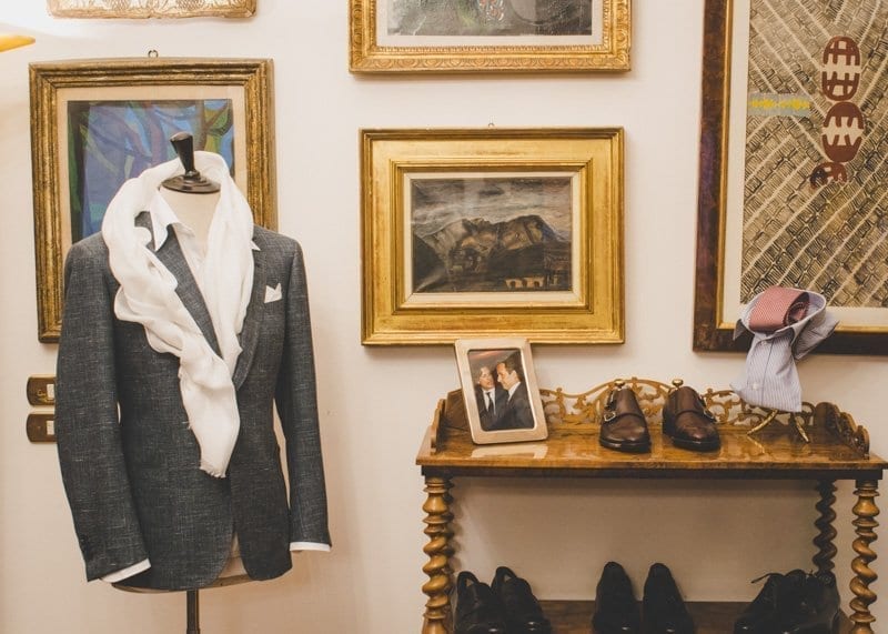 Battistoni Shoes and Suits on Display, Rome