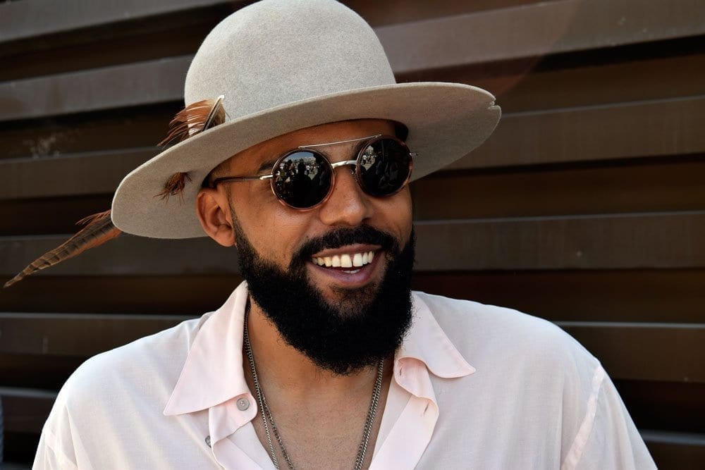 Man at Pitti Uomo, June 2018