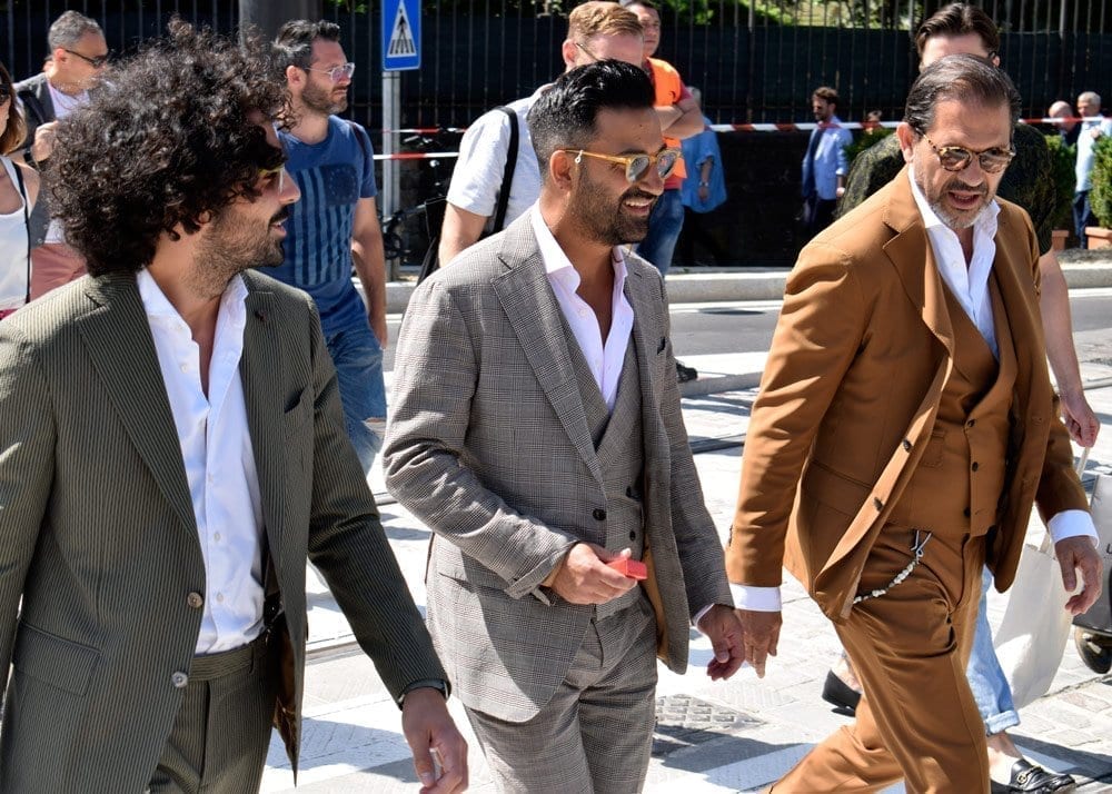 Men in Suits, Pitti 94, Firenze, Street Style Photos