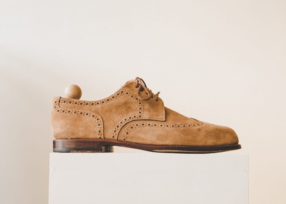 Snuff tan suede brogue