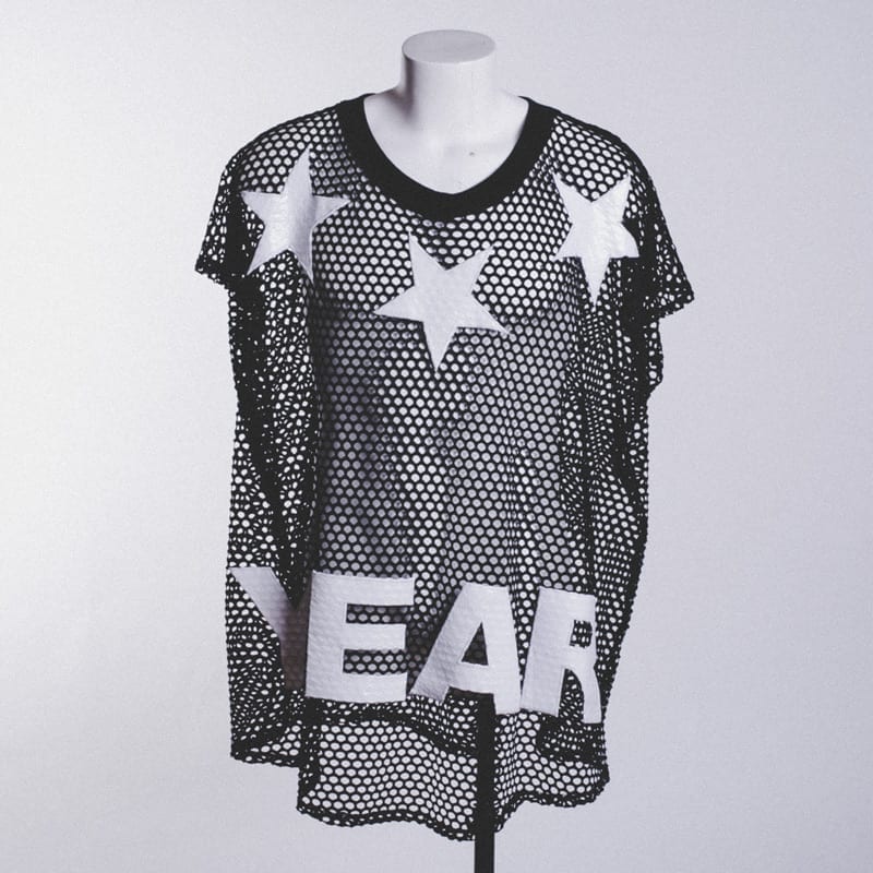 black mesh shirt, year zero london, men's