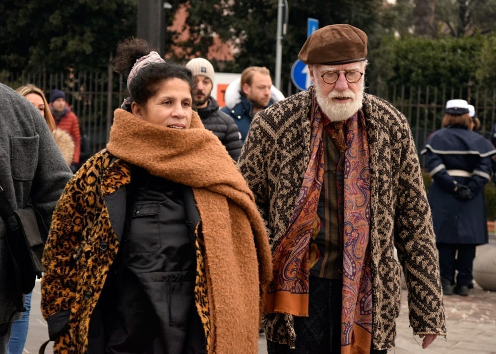 leopard animal prints, couple, pitti uomo