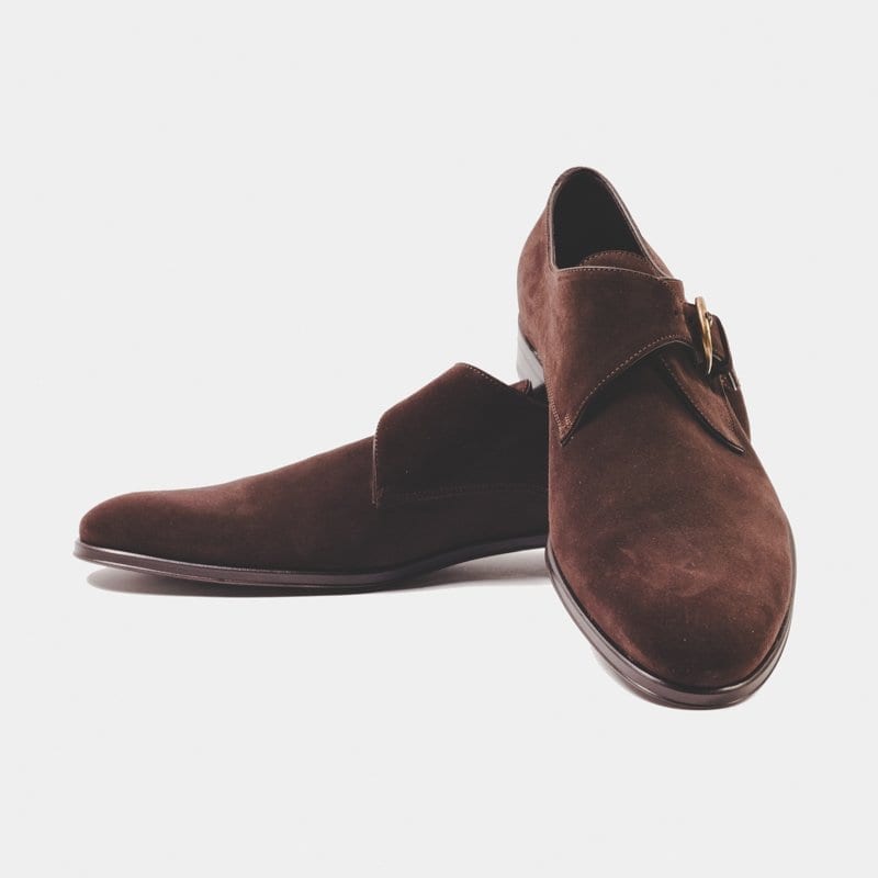 suede monk shoes