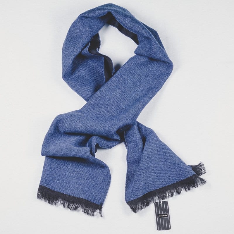 blue scarf