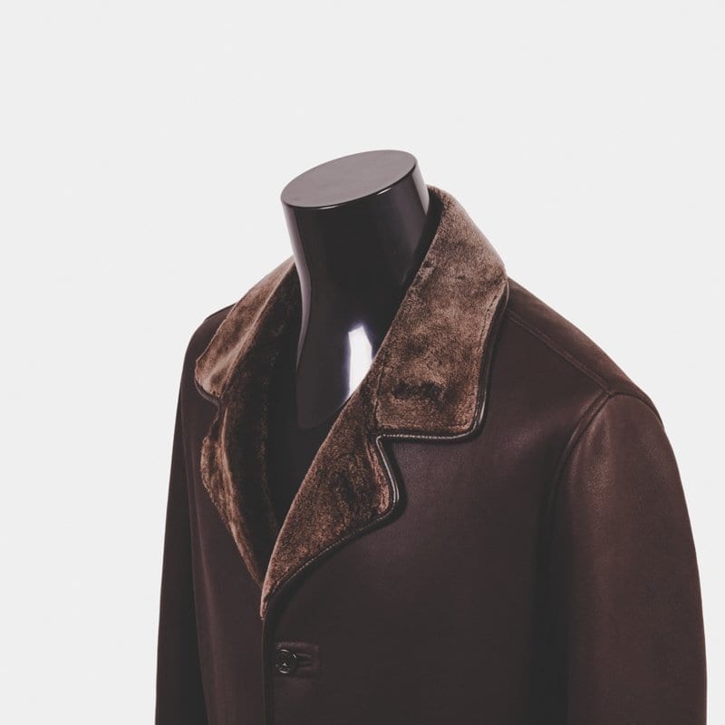shearling coat, zegna