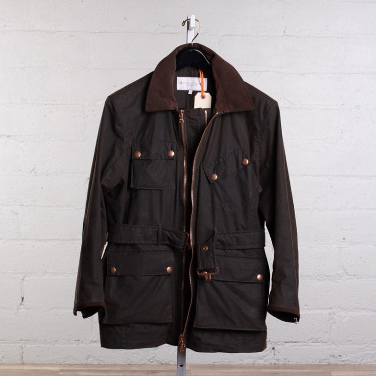 Private White V.C. Twin Track Jacket Brown Waxed