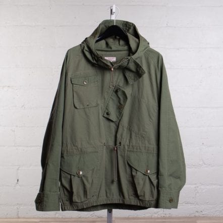 Wallace & Barnes Canoeist Smock Size L Olive Green Pullover