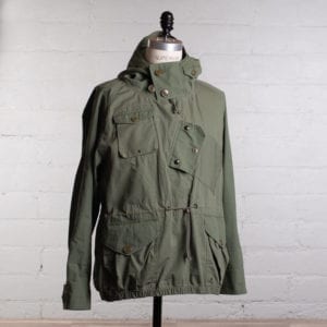 Wallace & Barnes Canoeist Smock Size L Olive Green Pullover