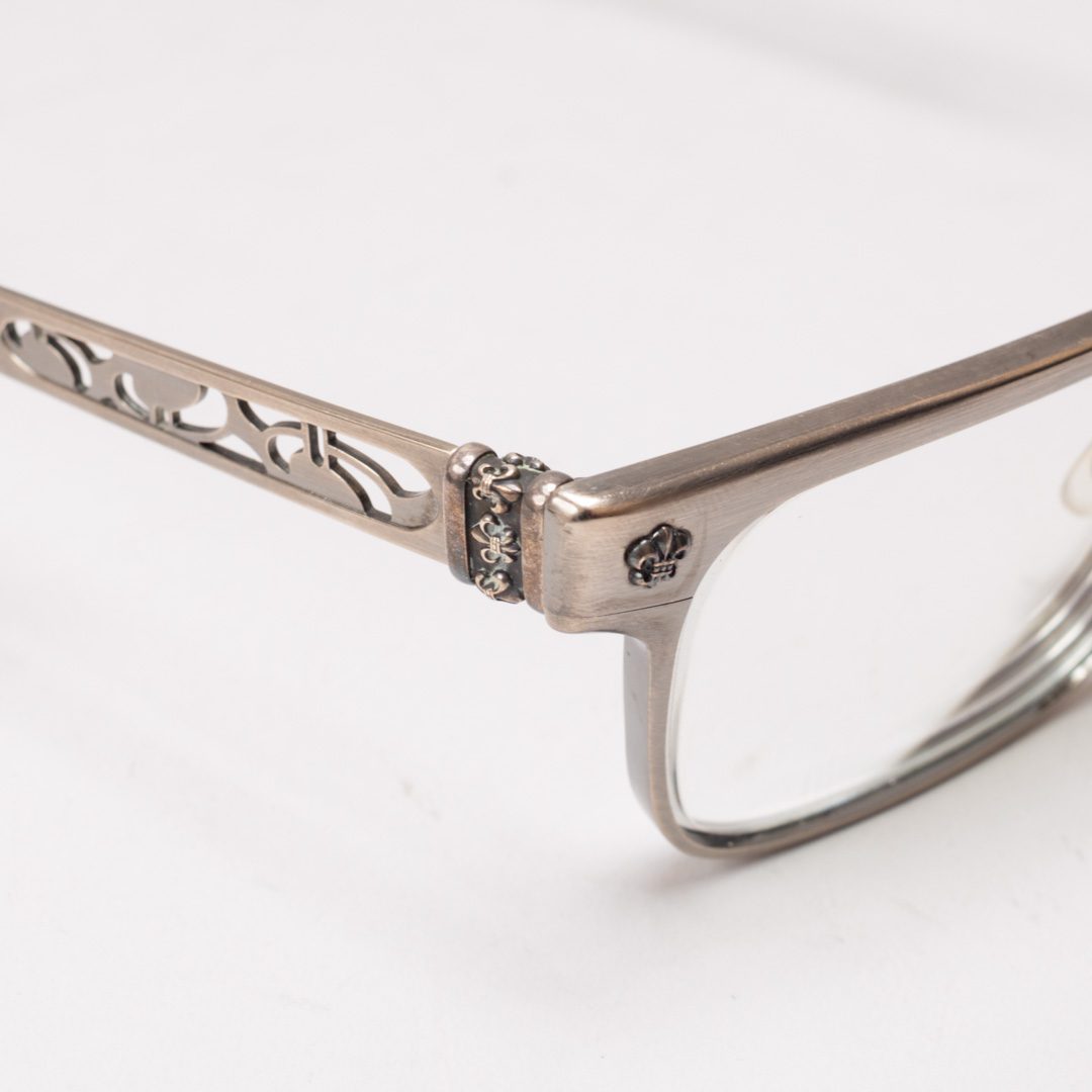 Chrome Hearts Stainless Steel Silver and Horn Optical Frames