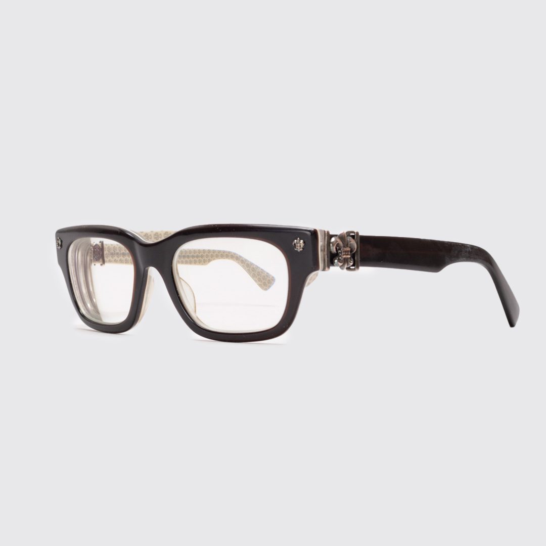 Chrome Hearts Bangadang II Eyeglasses Black with Sterling Silver