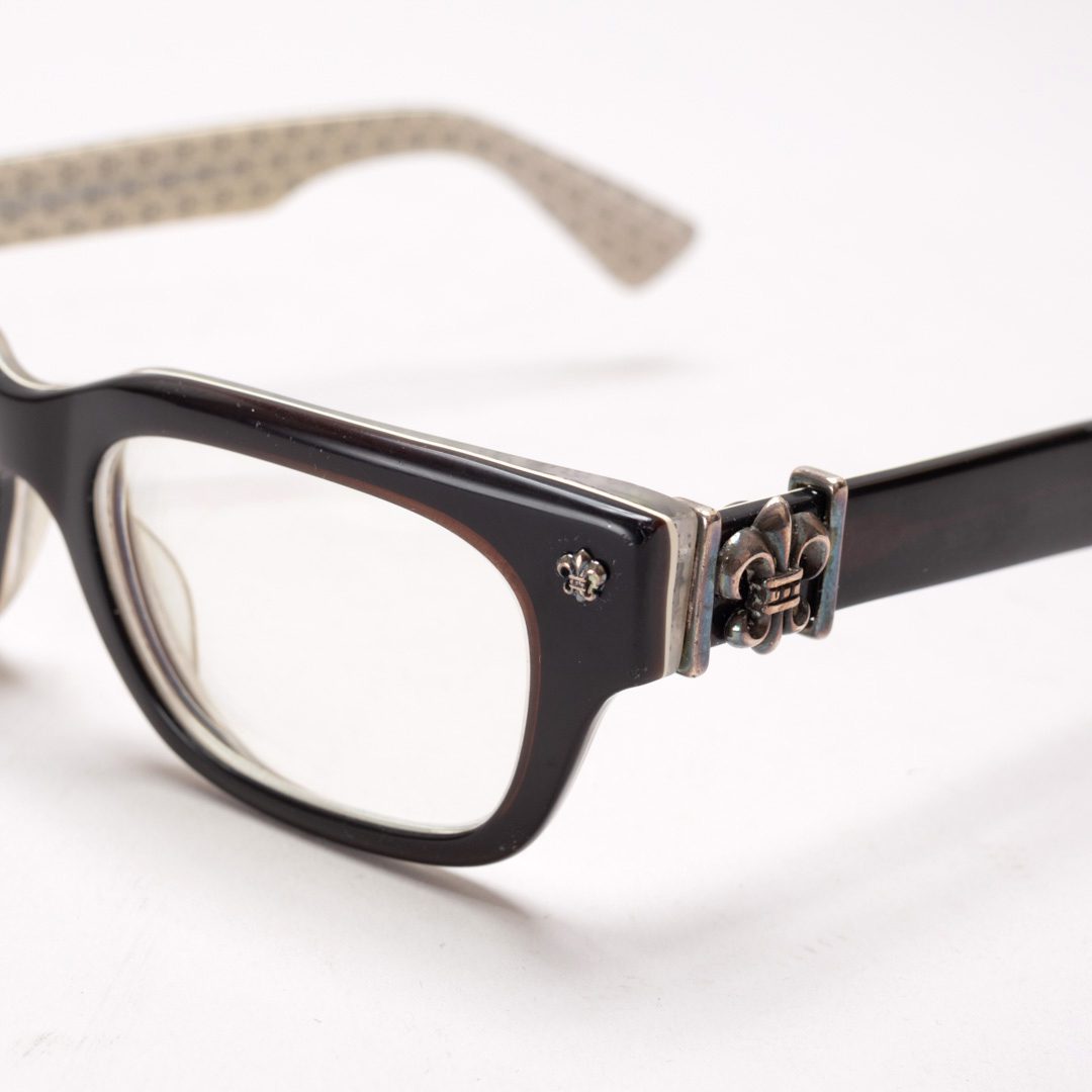 Chrome Hearts Bangadang II Eyeglasses Black with Sterling Silver