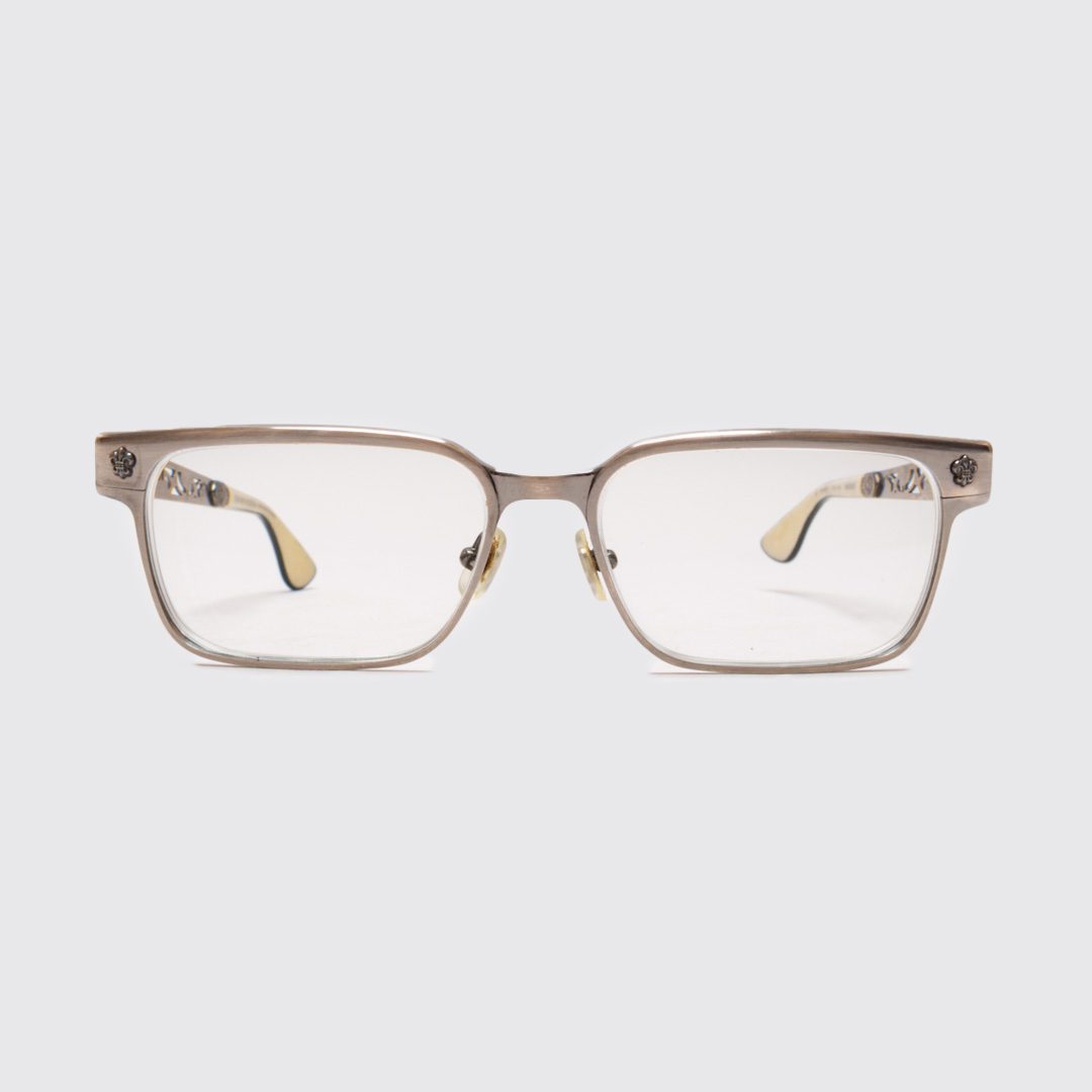 Chrome Hearts Stainless Steel Silver and Horn Optical Frames