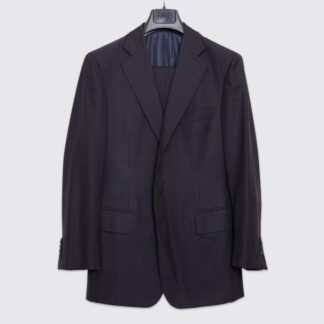 Savile Row New York by Raphael Bespoke Suit 36S Midnight Navy Blue