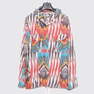 Engineered Garments Ikat Print Anorak Size XL Cotton Pullover